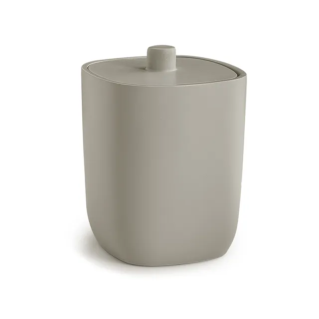 gedy-gustory-macaron-poubelle-tirage-l-ger-gris-mat image 1