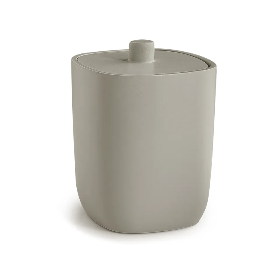 gedy-gustory-macaron-poubelle-tirage-l-ger-gris-mat image 1