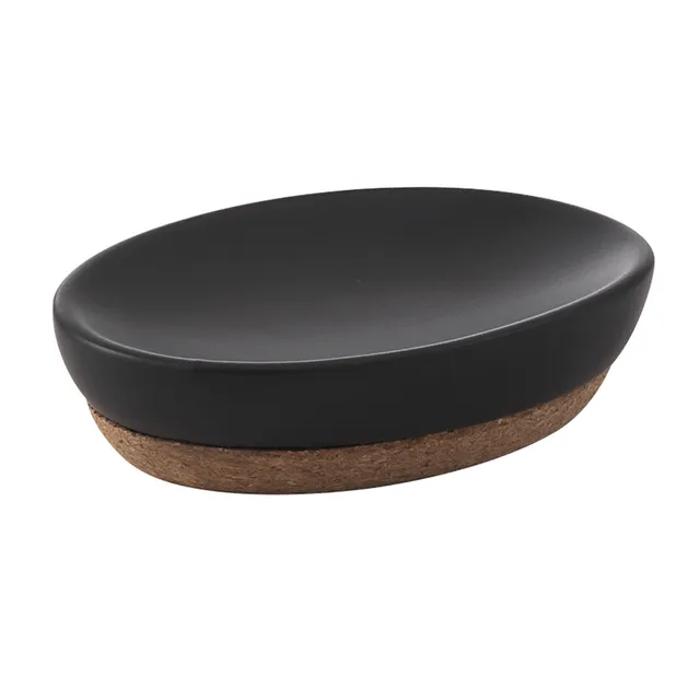 gedy-ilary-porte-savon-noir-mat-poser image 1