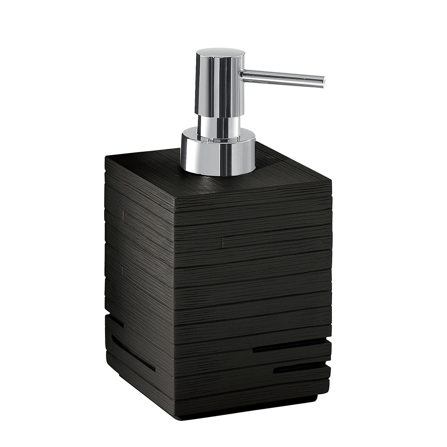gedy-quadrotto-distributeur-savon-noir-salle-de-bain image 1