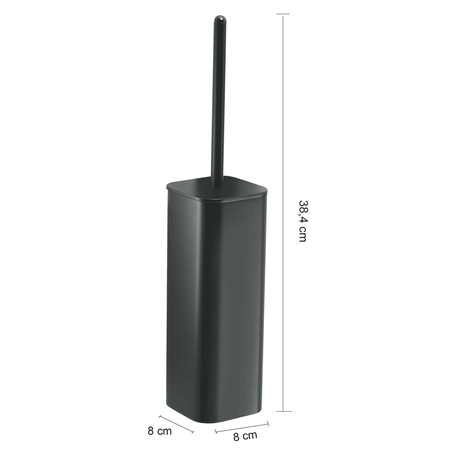 gedy-outline-porte-brosse-wc-noir-mat-poser-2 image 2