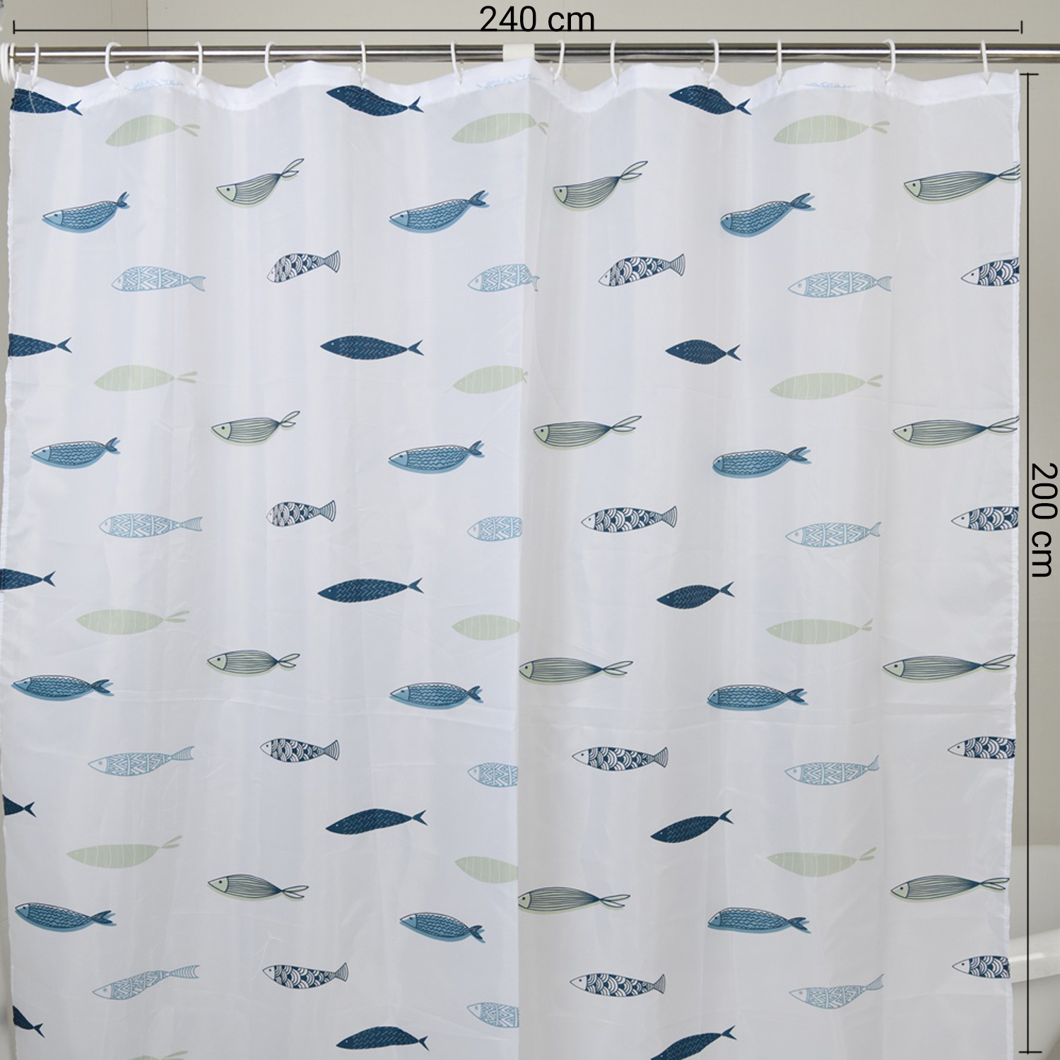 gedy-greece-rideau-douche-240x200-cm-bleu image 2