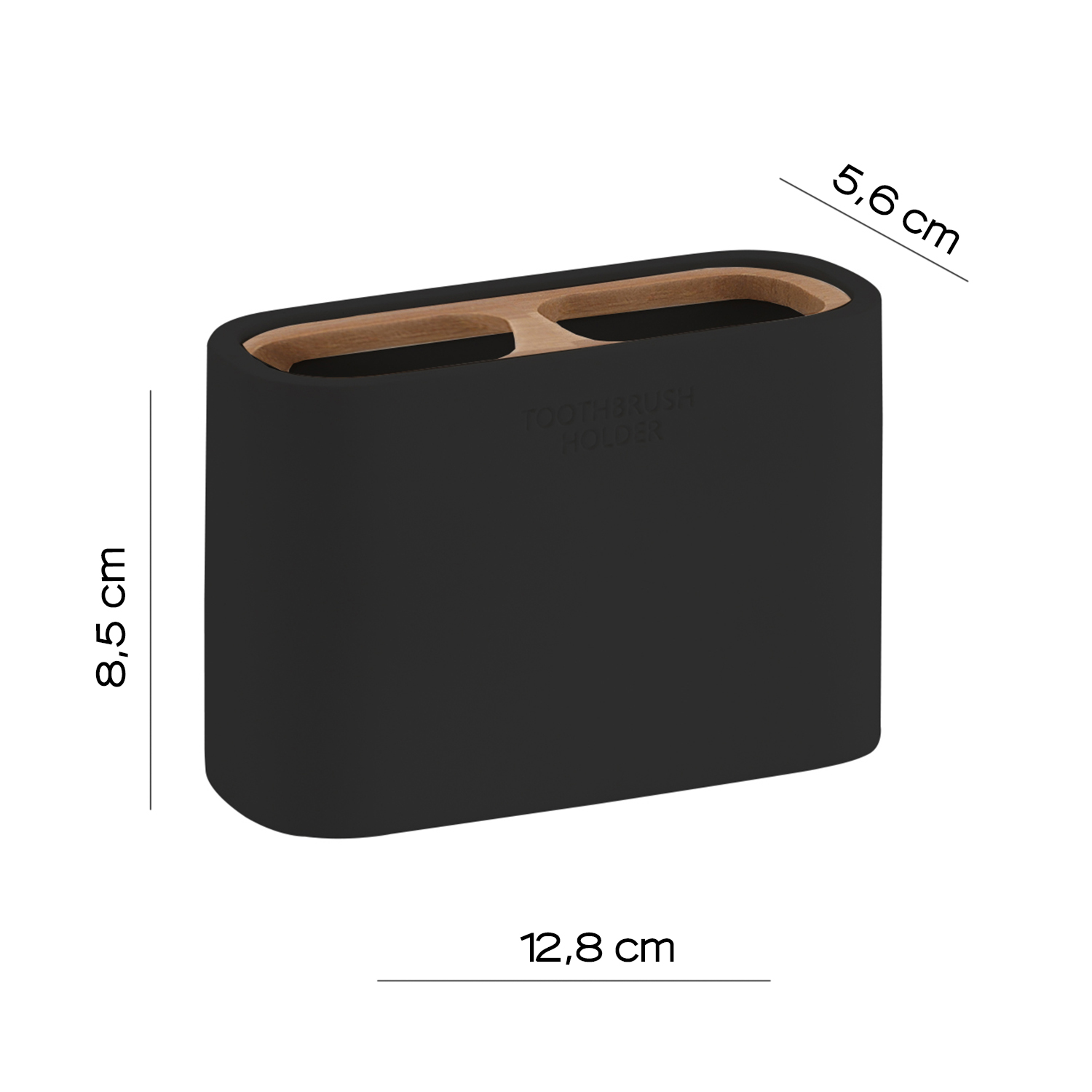 gedy-bamboom-ninfea-gobelet-porte-brosse-noir-mat image 2
