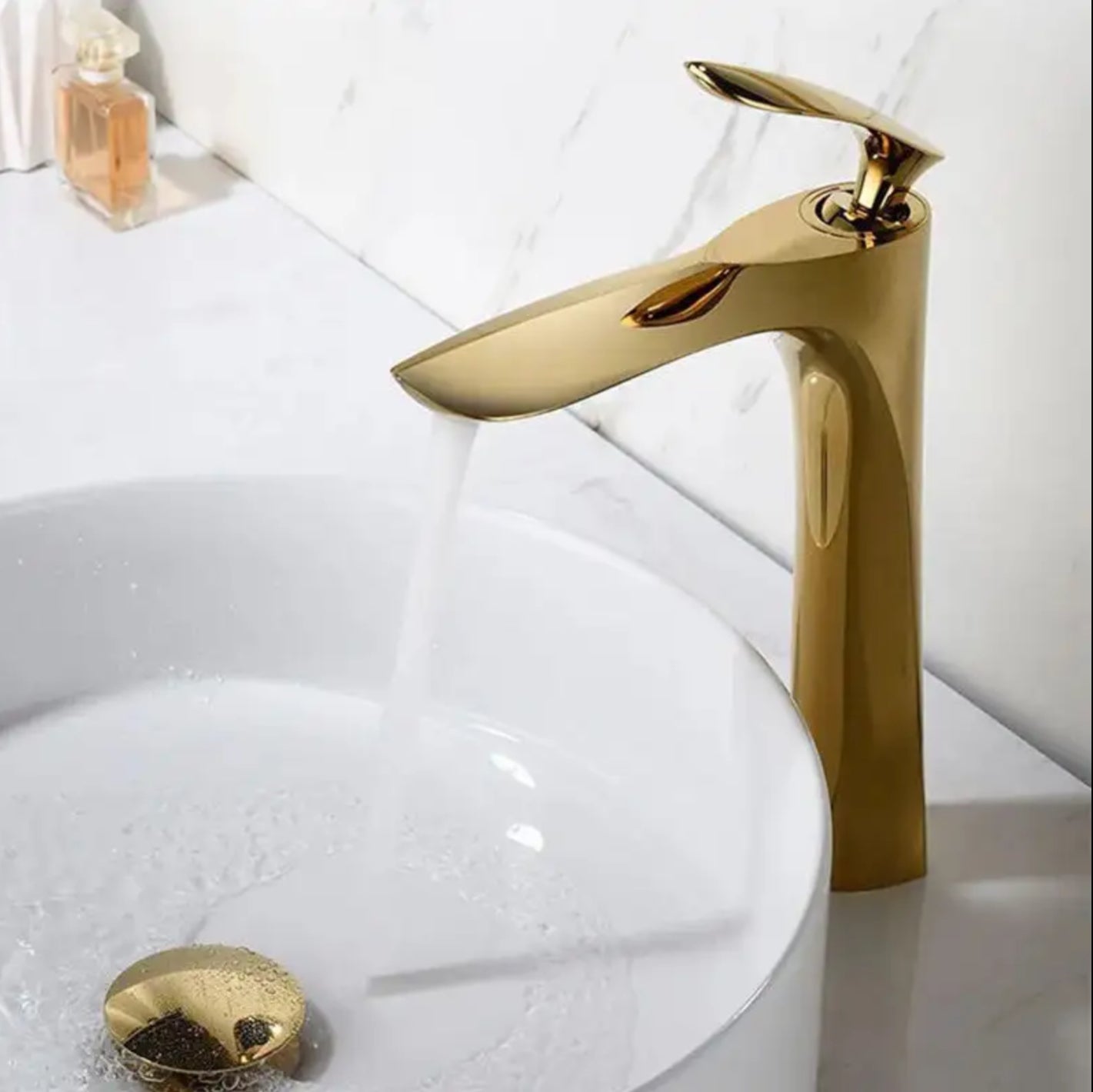hudor-scamandre-robinet-lavabo-haut-dor-bross-vasque image 3