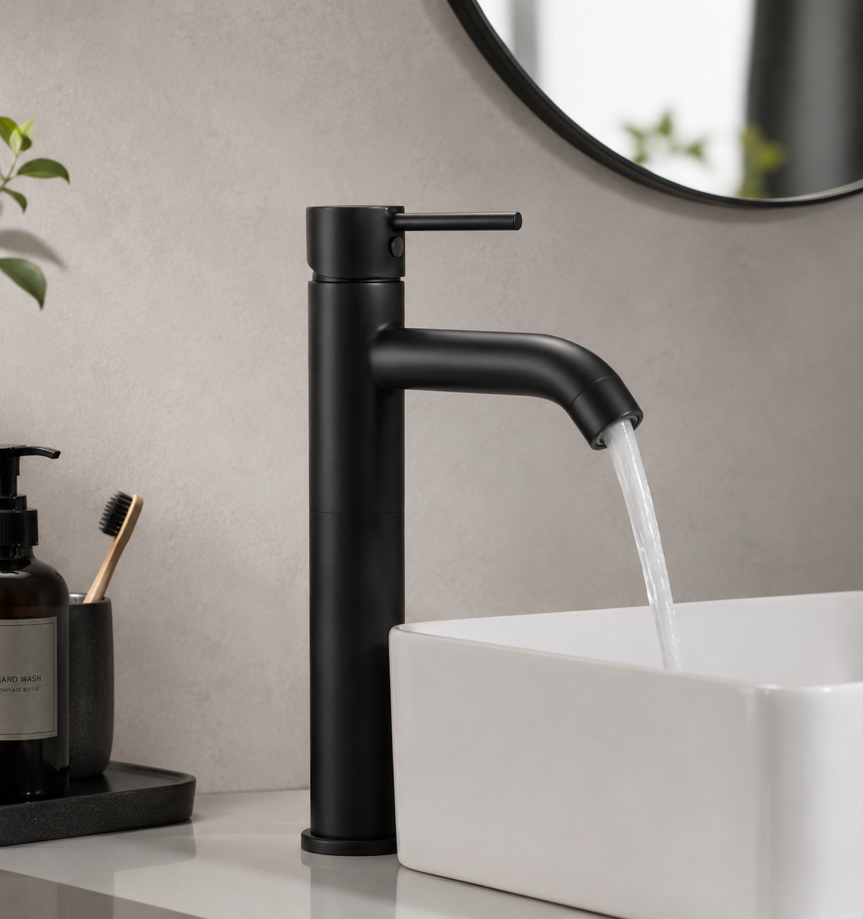 hudor-c-phise-b205-mitigeur-vasque-noir-mat-sur-lev image 2