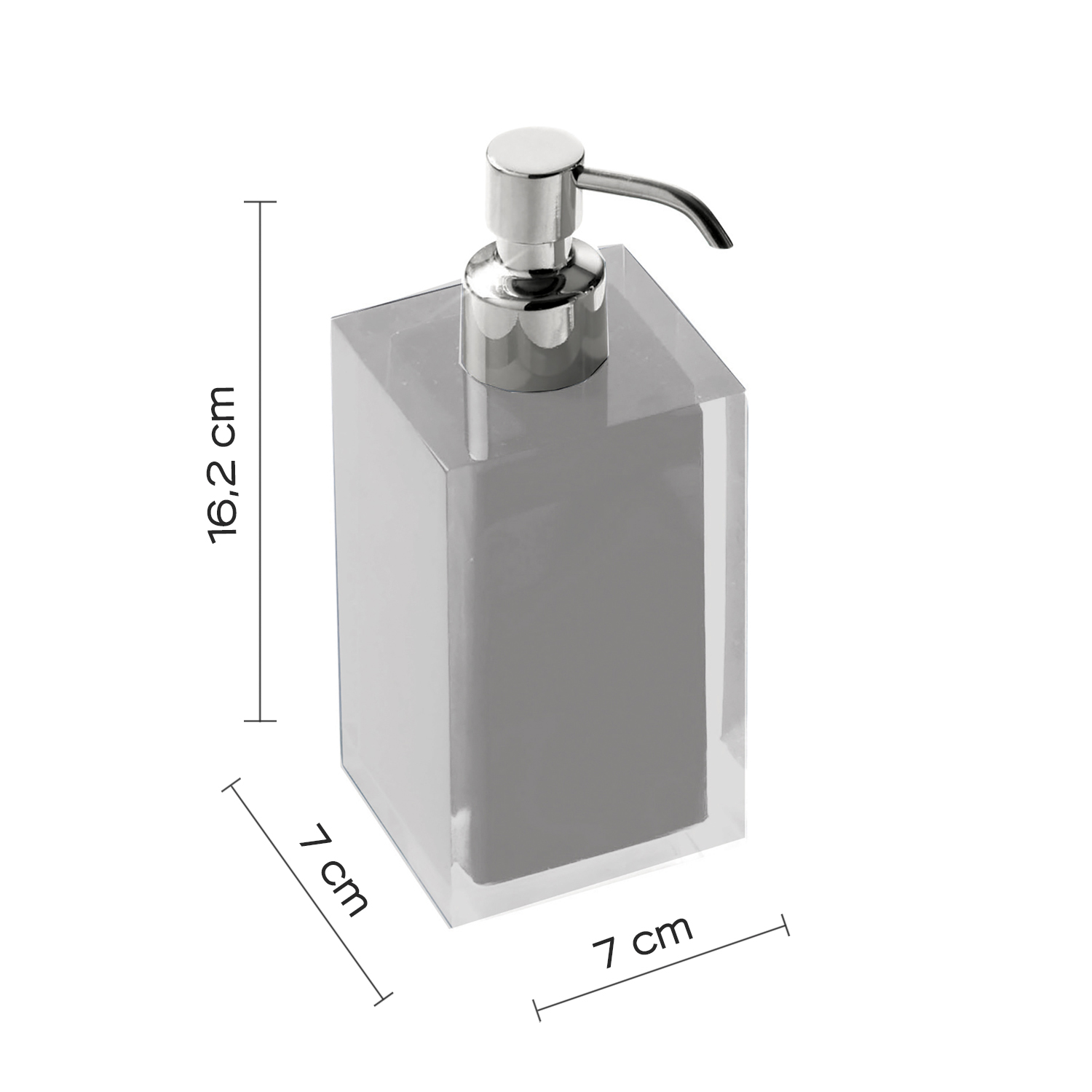 gedy-rainbow-distributeur-savon-liquide-argent image 2