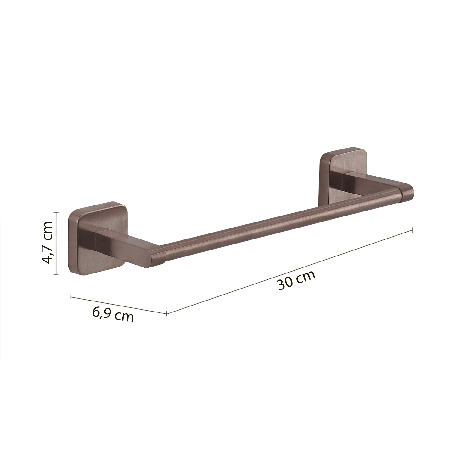 gedy-tonga-porte-serviette-30-cm-or-rose-fixer image 2