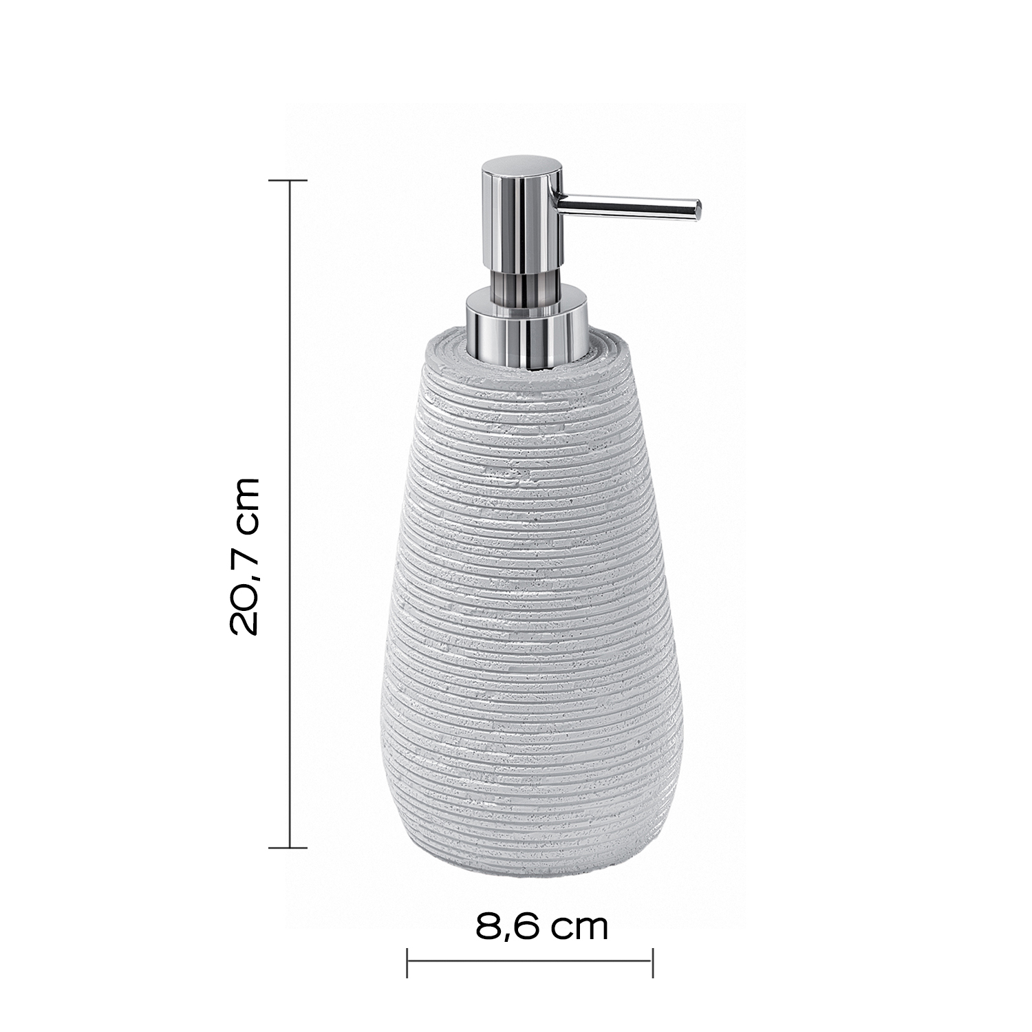 gedy-gemini-distributeur-savon-blanc-salle-de-bain image 2