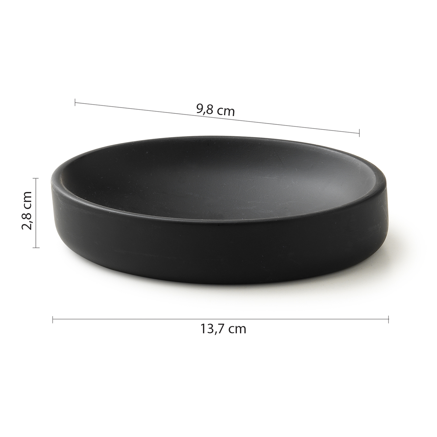 gedy-brenda-porte-savon-noir-mat-poser image 2
