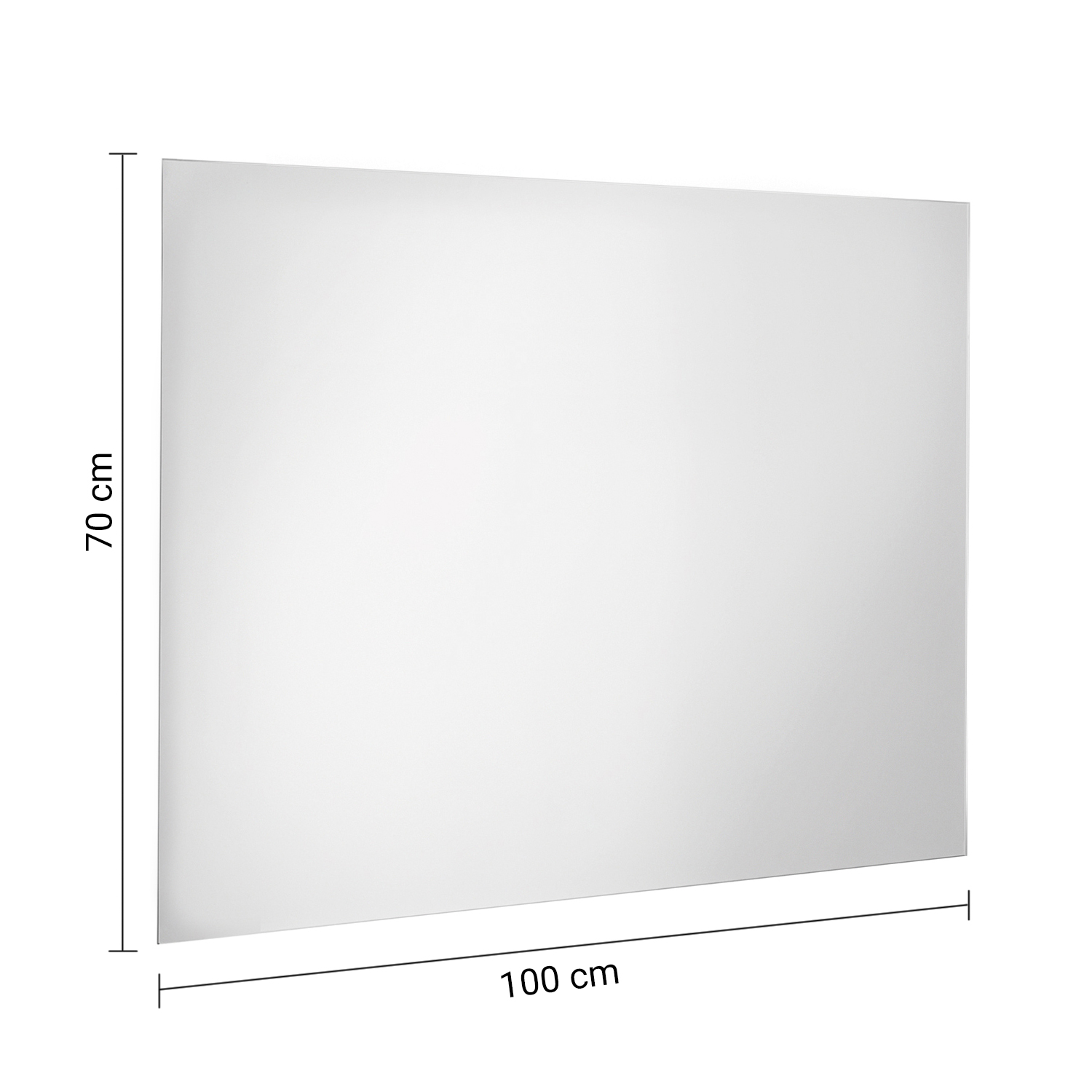 gedy-alfred-miroir-salle-de-bain-70x100-bord-poli-transparent image 2
