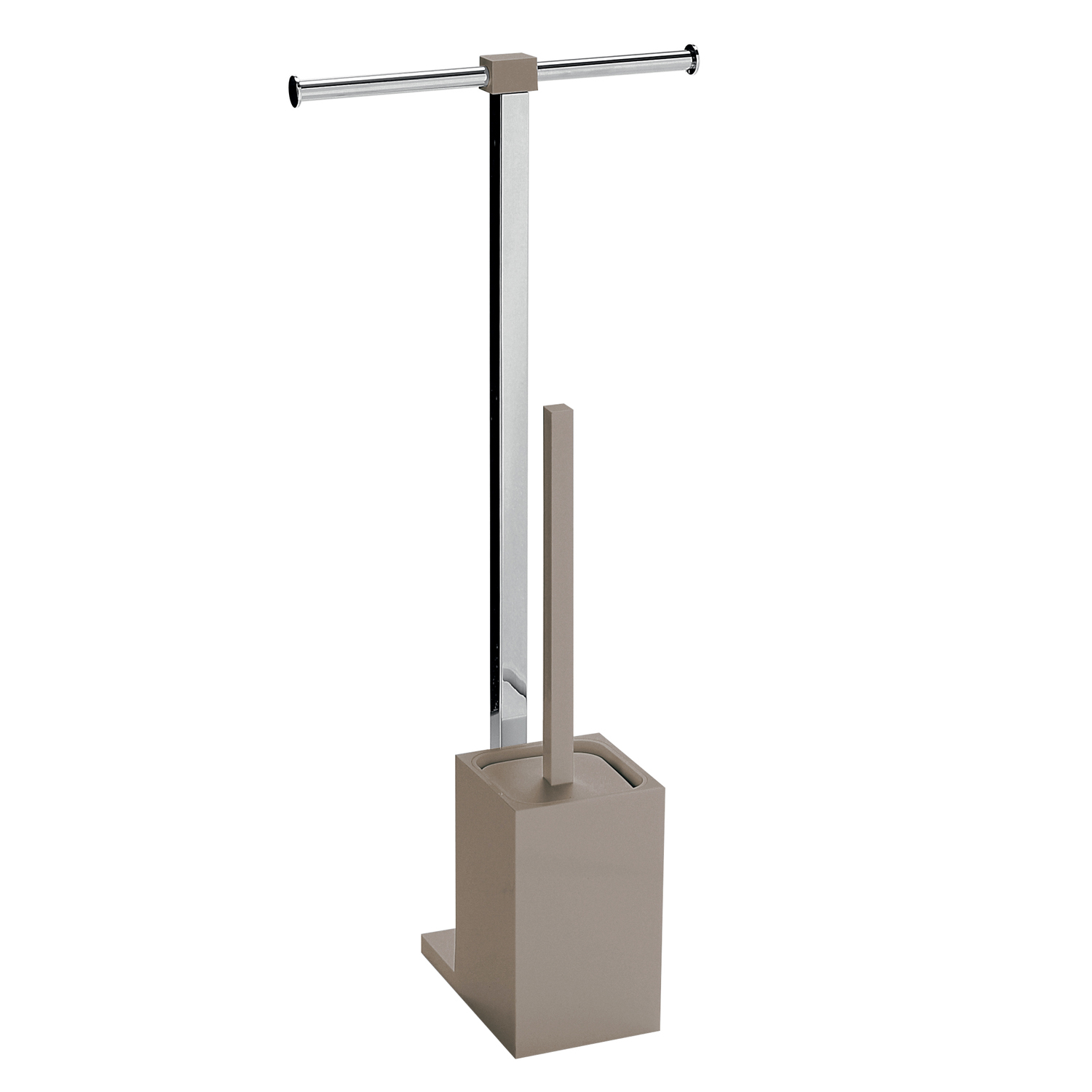 gedy-rainbow-ensemble-wc-porte-papier-et-brosse-gris image 1