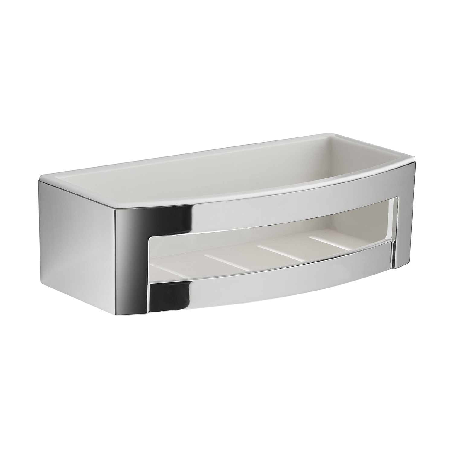 gedy-zante-porte-objets-douche-blanc-chrome image 1