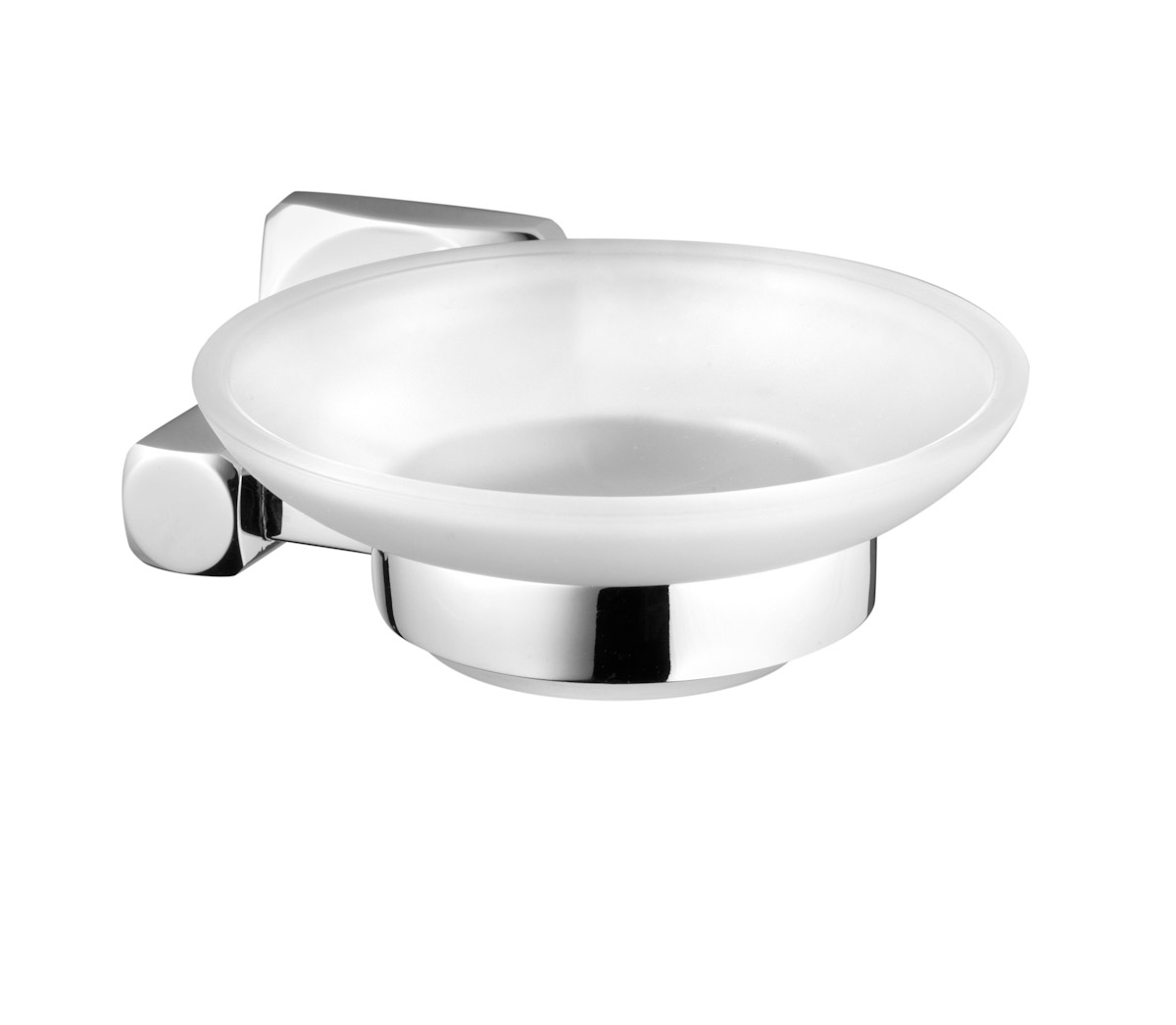 bisk-ice-porte-savon-mural-verre-chrome image 1