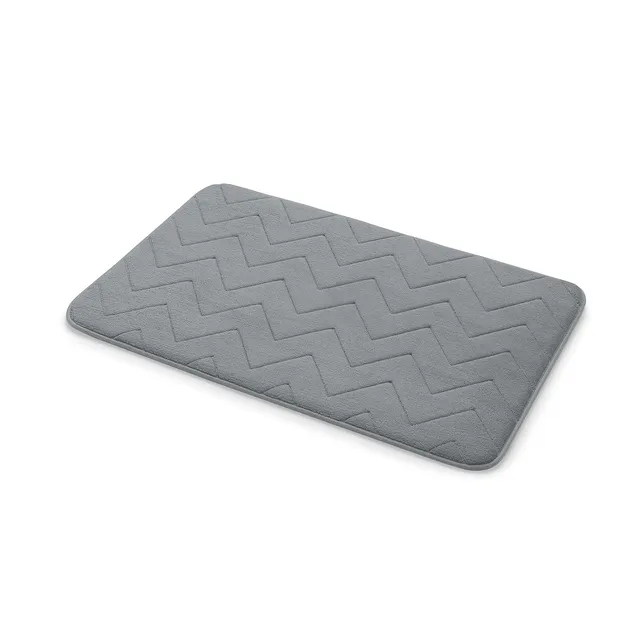 gedy-tapis-de-bain-m-moire-de-forme-50x80-gris image 1