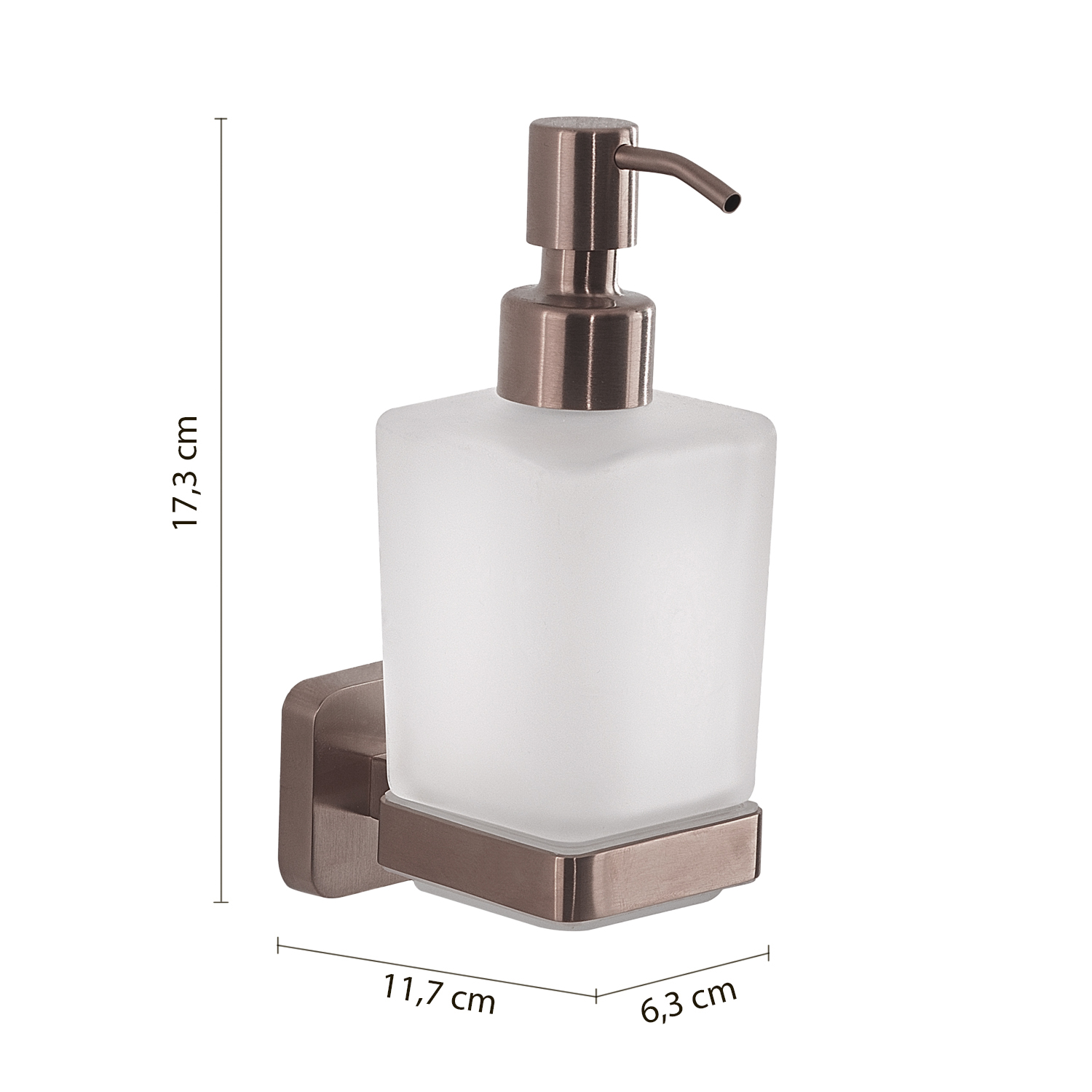 gedy-tonga-distributeur-savon-or-rose-poser image 2