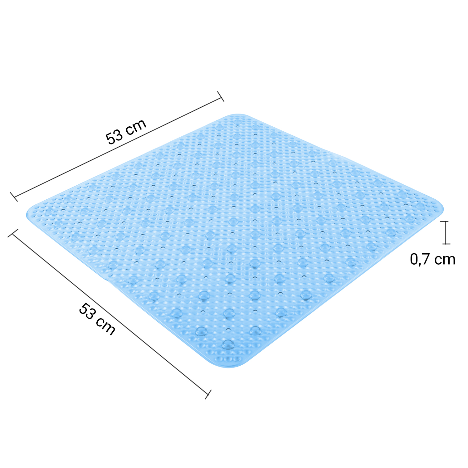gedy-solid-tapis-de-douche-53x53-cm-bleu-ciel-transparent image 2