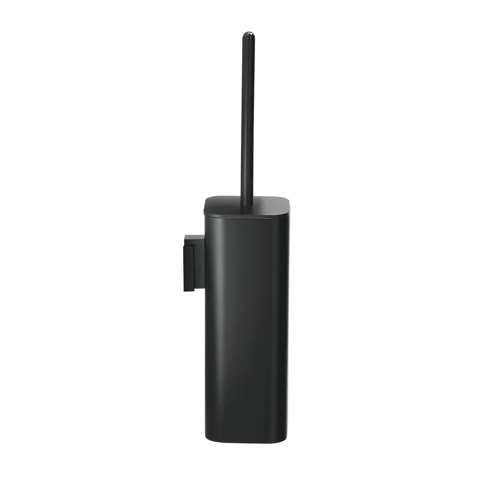 gedy-outline-porte-brosse-wc-mural-noir-mat-avec-brosse image 1