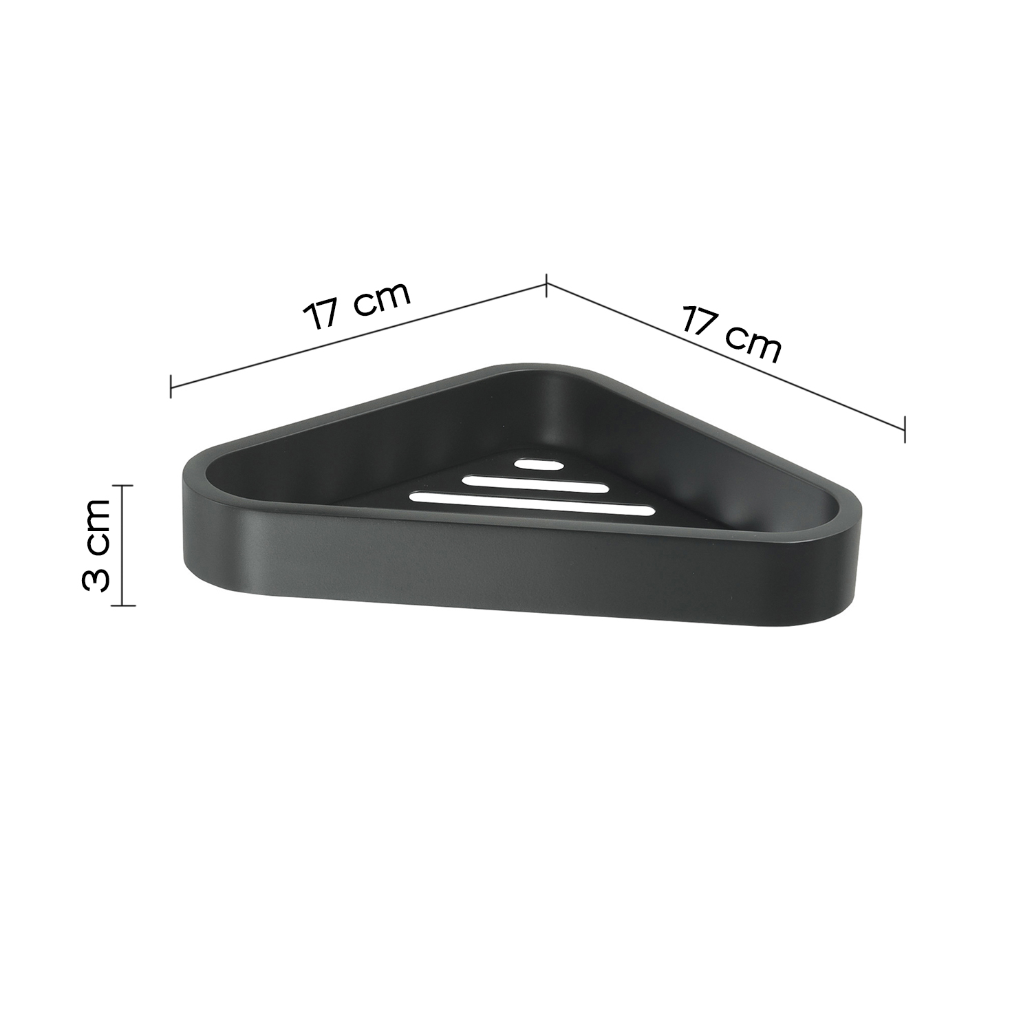 gedy-outline-porte-objets-d-angle-douche-noir-mat image 2
