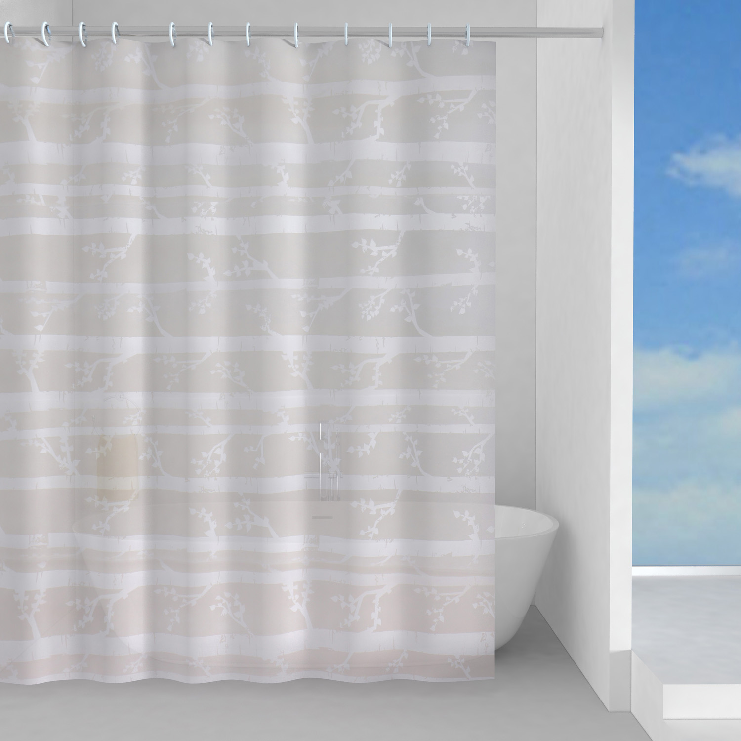 gedy-incanto-rideau-de-douche-180x200-cm-gris image 1