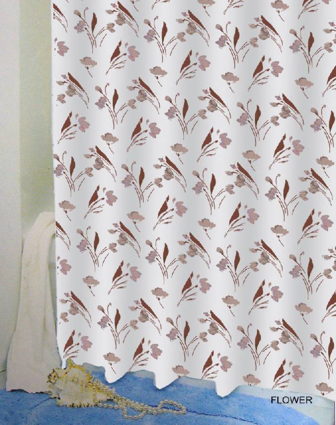 bisk-flower-rideau-de-douche-peva-motif-fleurs image 1