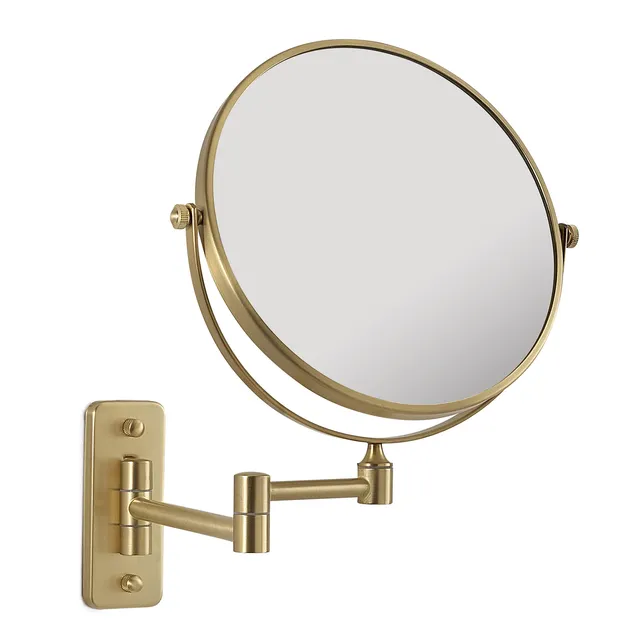 gedy-gaia-miroir-grossissant-sur-pied-or-mat image 1
