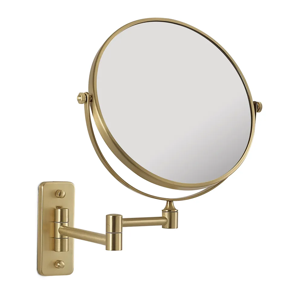 gedy-gaia-miroir-grossissant-sur-pied-or-mat image 1