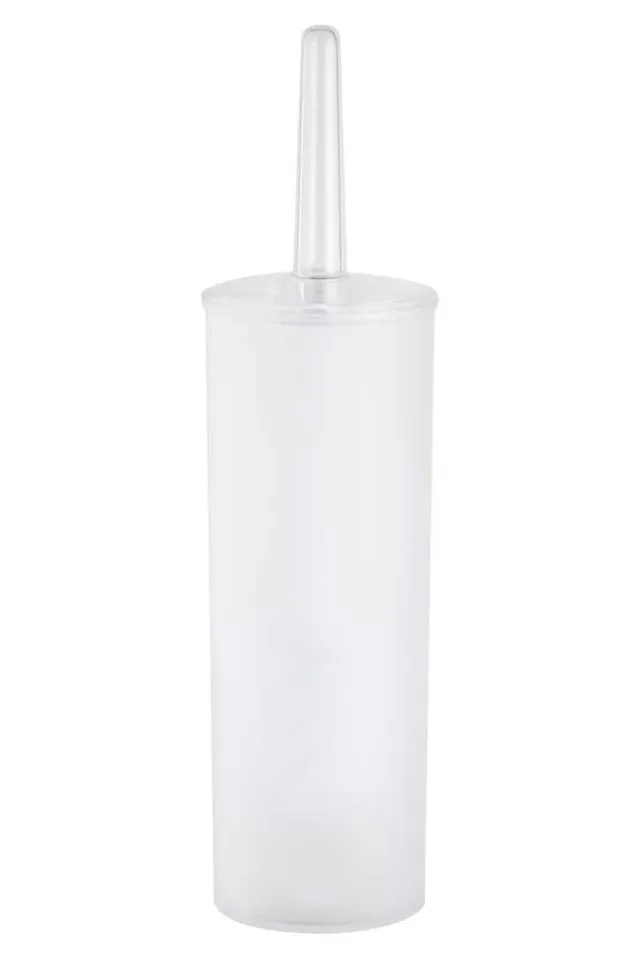 bisk-frost-balai-wc-avec-pot-brosse-toilettes-blanc image 1