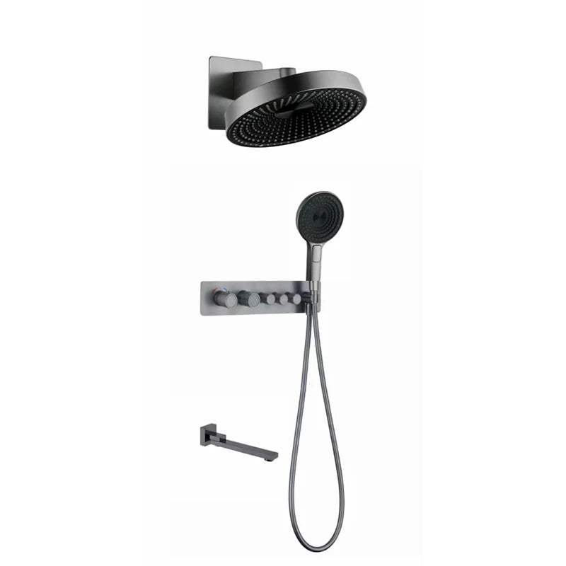 hudor-essential-ensemble-douche-thermostatique-noir-mat-encastr image 4