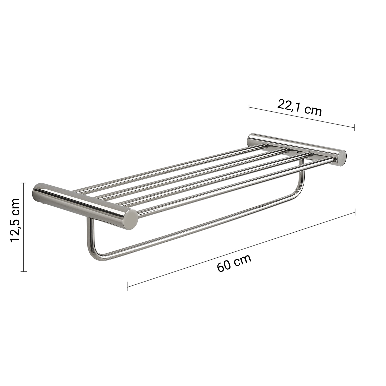 gedy-ande-tag-re-double-porte-serviettes-chrome image 2