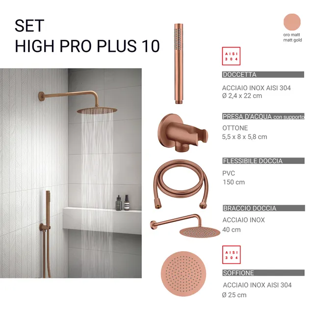 gedy-high-pro-plus-10-ensemble-douche-7-pi-ces-or-rose image 1