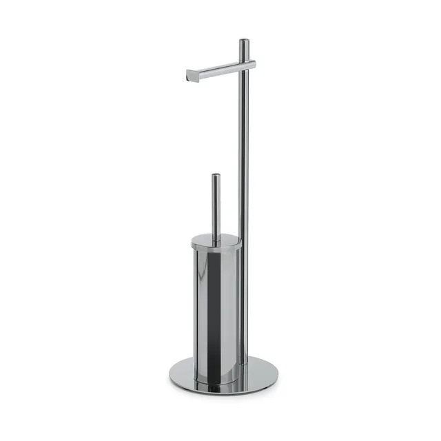 gedy-circe-ensemble-wc-porte-papier-brosse-chrome image 1