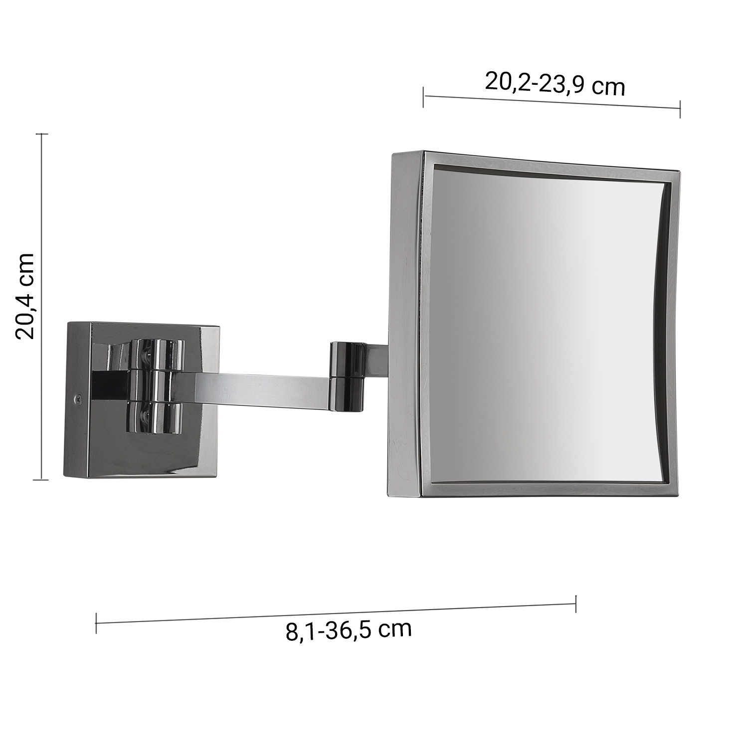 gedy-maya-miroir-grossissant-chrome image 2