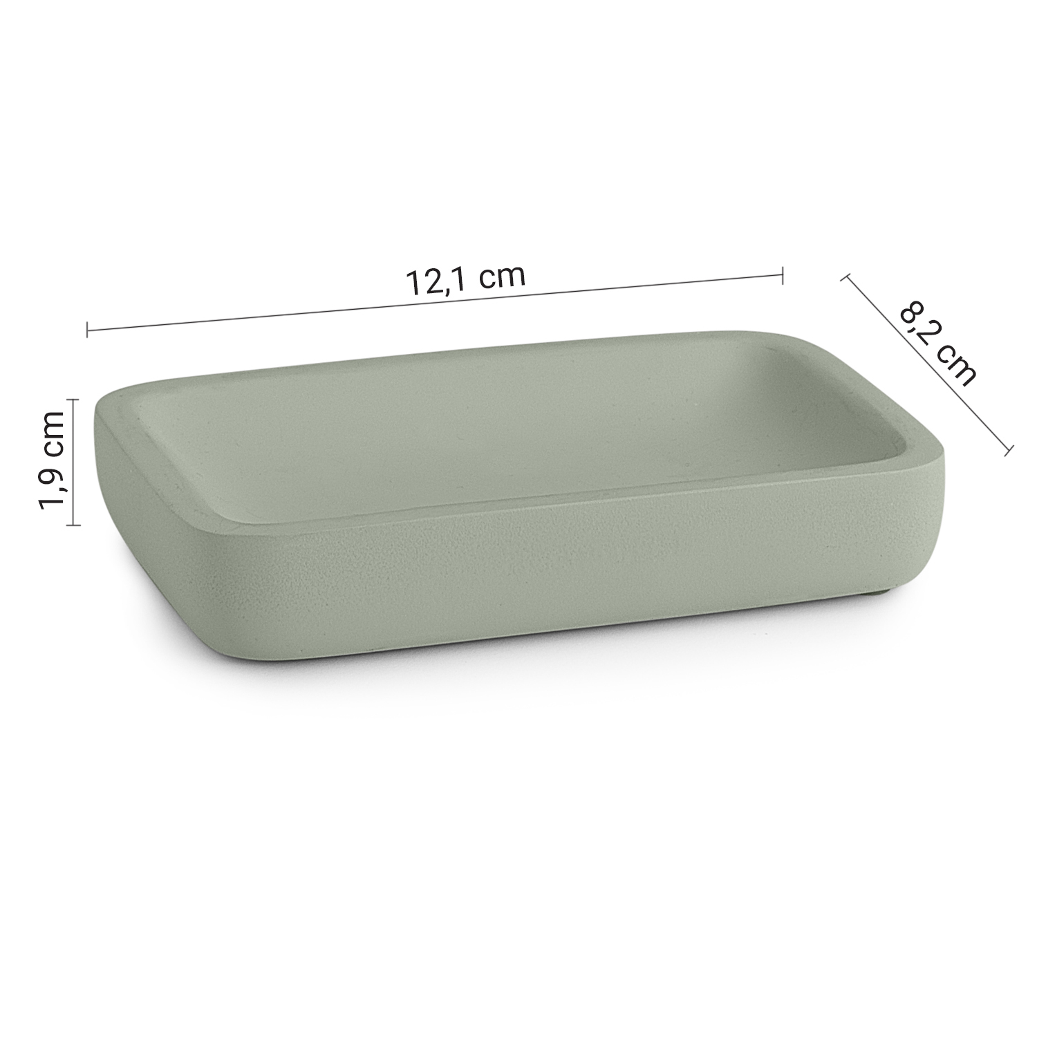 gedy-ylenia-porte-savon-poser-vert-sauge-mat image 2