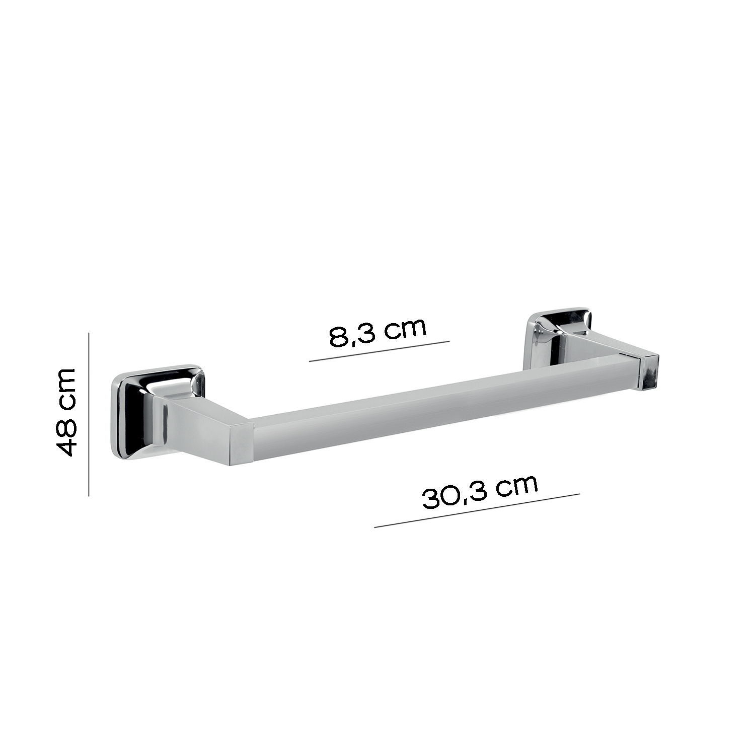 gedy-k2-porte-serviettes-30-cm-chrom image 2