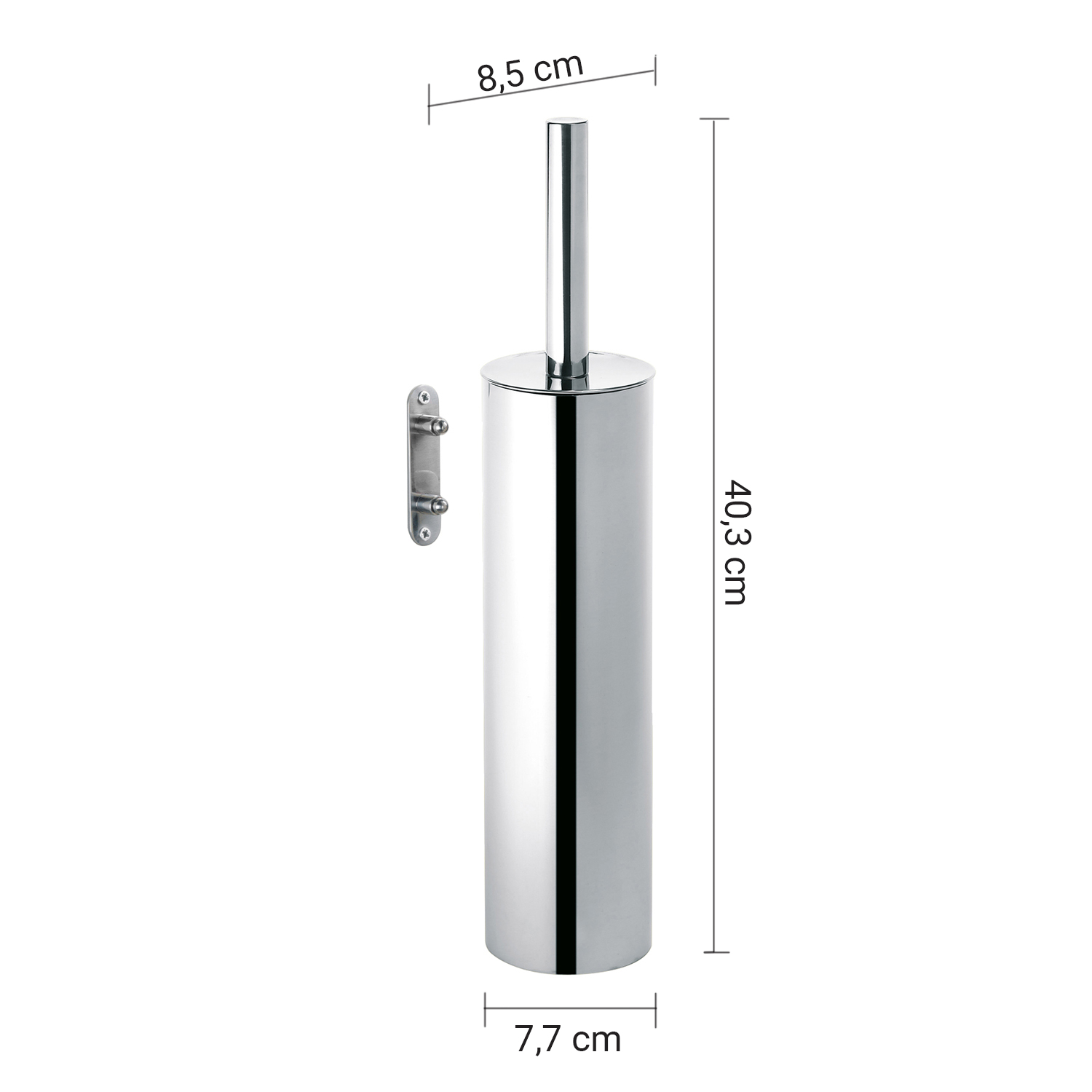 gedy-edera-plus-porte-brosse-wc-mural-poli image 2