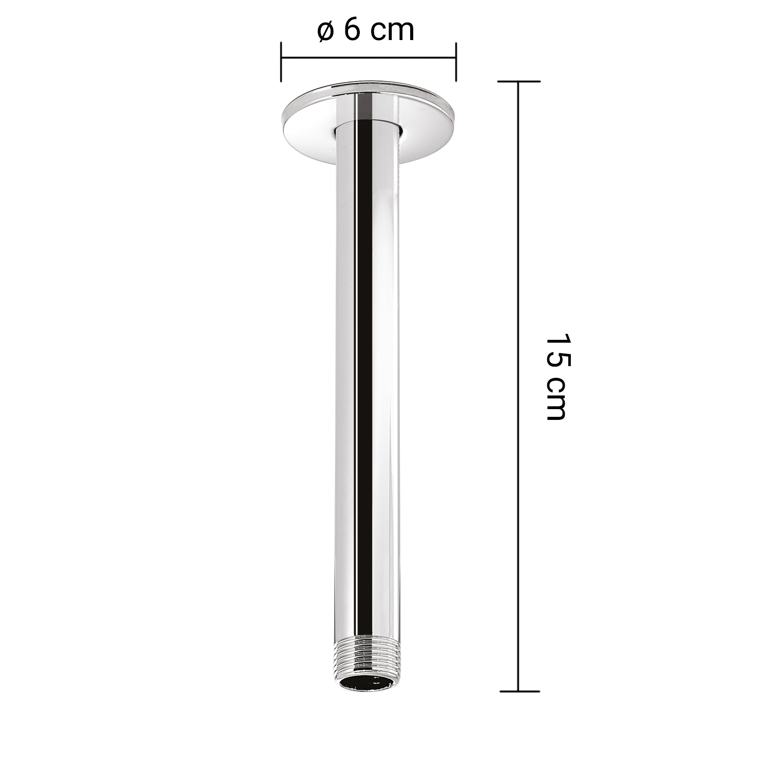 gedy-tube-plus-1500-bras-de-douche-chrome image 2