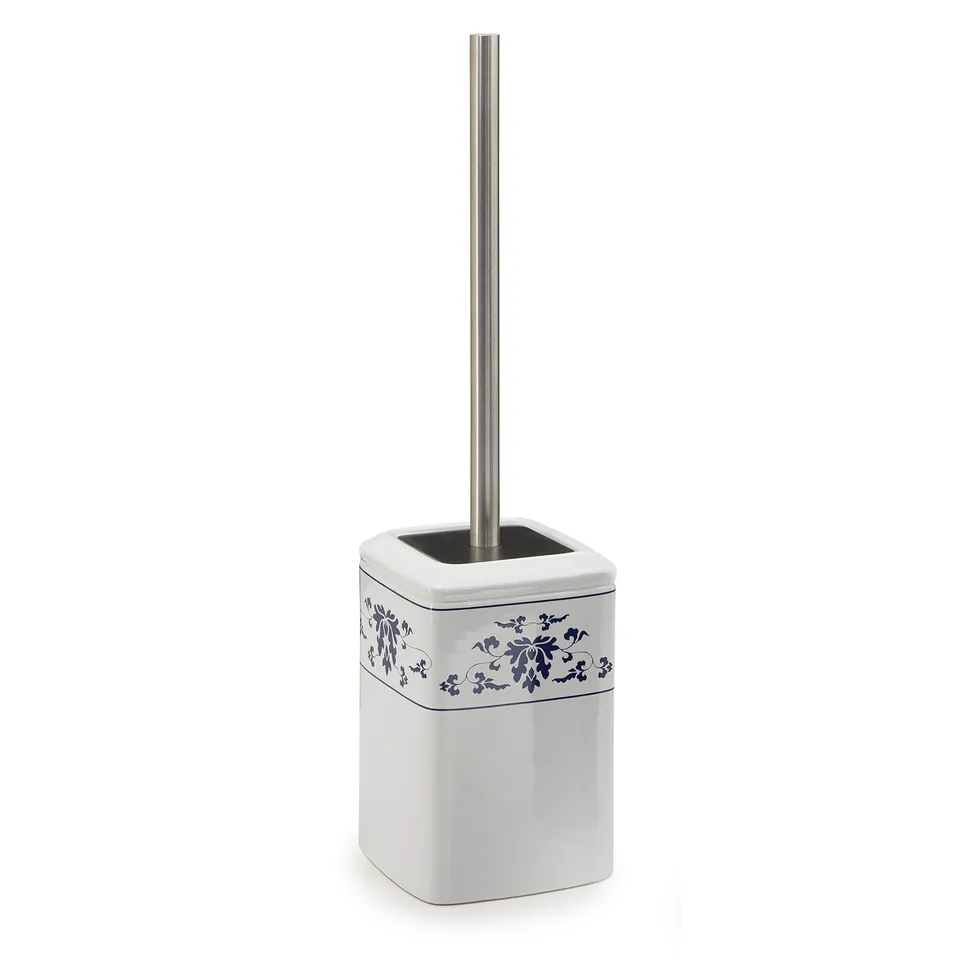 gedy-cixi-porte-brosse-wc-blanc-bleu-poser image 1