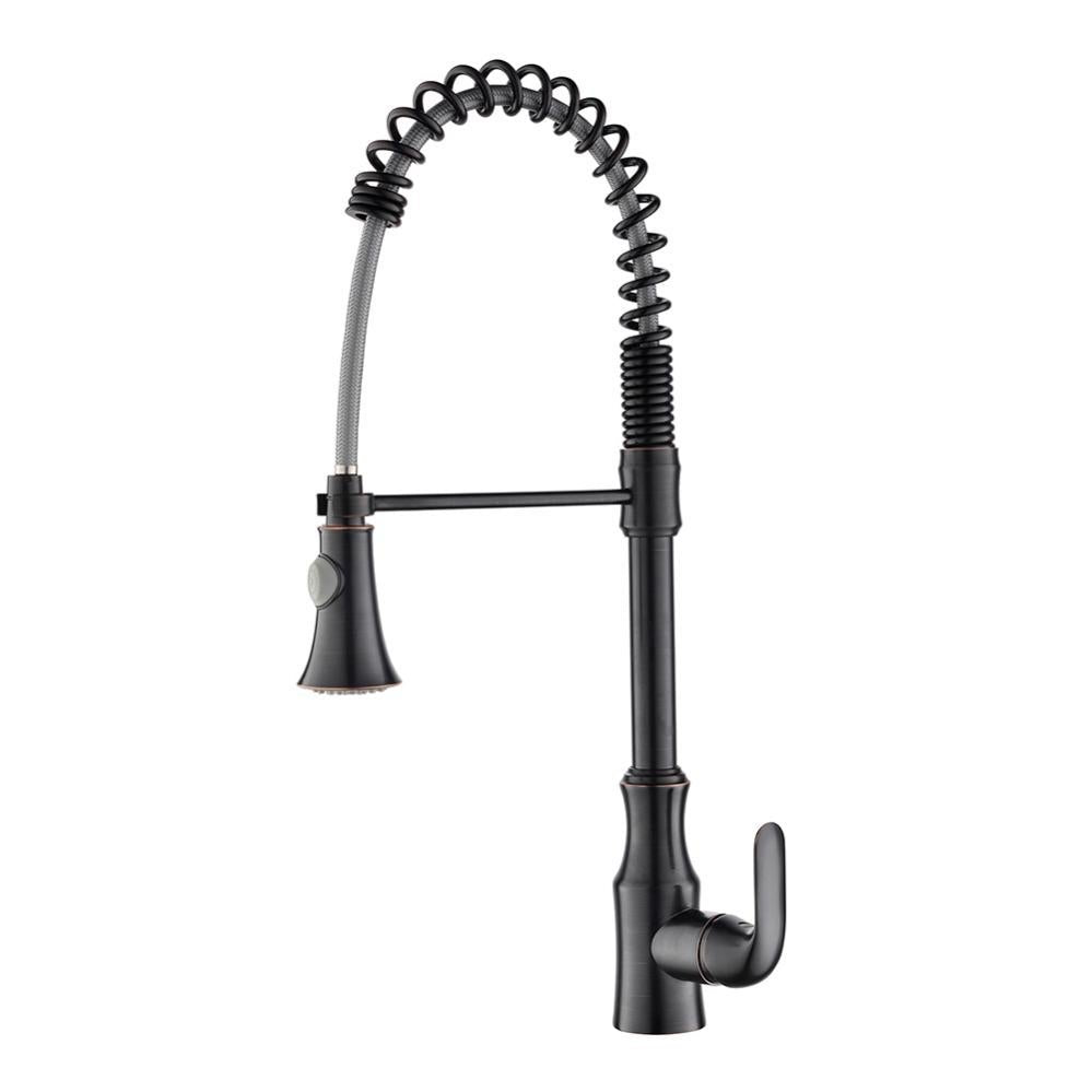 hudor-chr-m-t-s-046-robinet-cuisine-bronze-douchette image 1