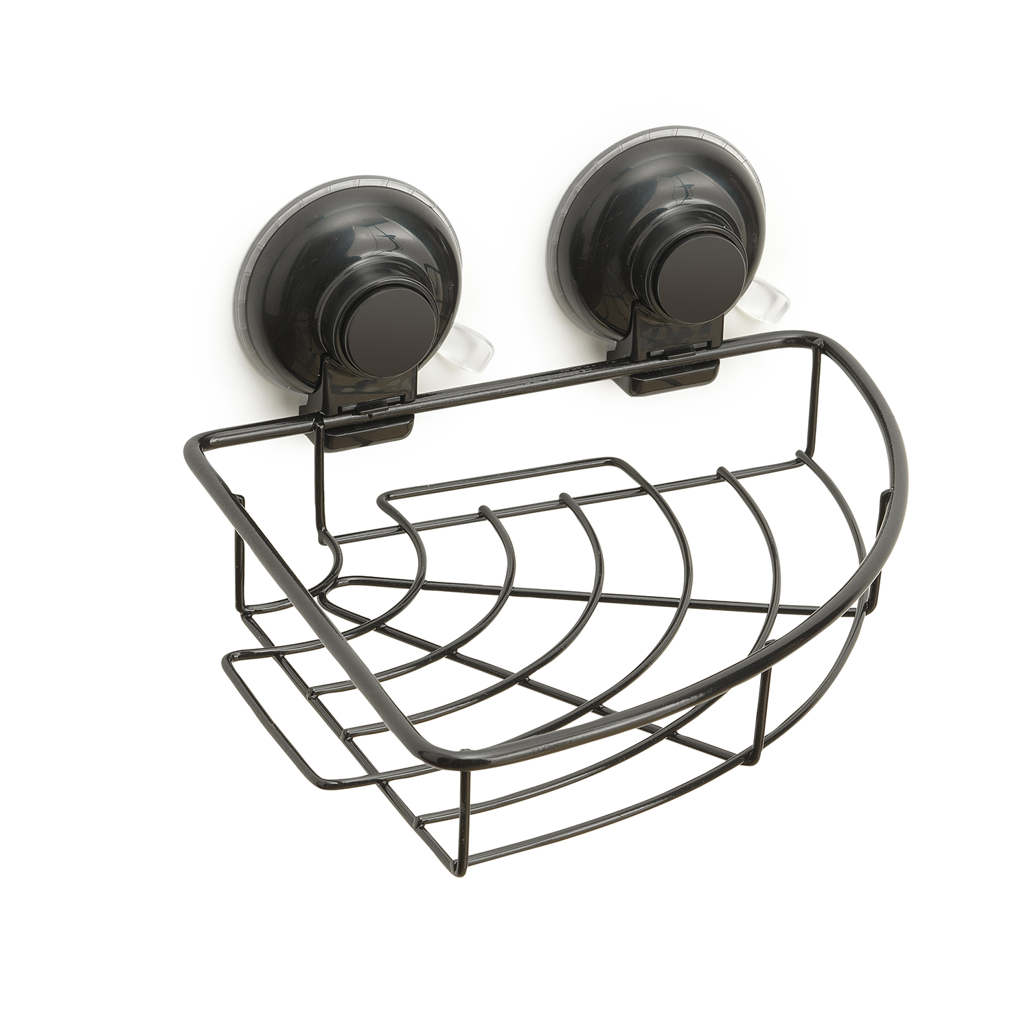 gedy-hot-porte-objets-angle-fil-douche-noir-mat image 1