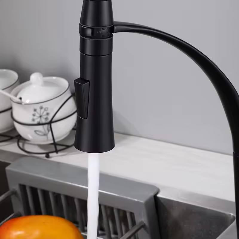 hudor-c-phise-mitigeur-cuisine-noir-mat-douchette-extractible image 7