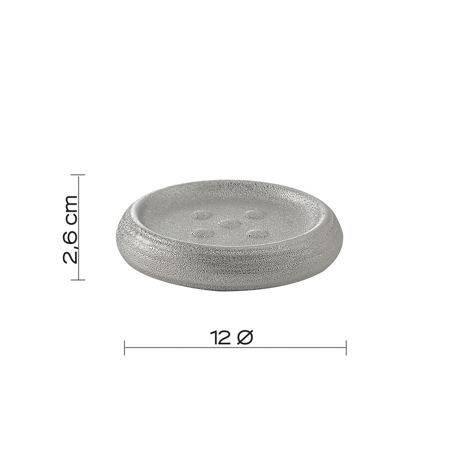 gedy-astrid-porte-savon-argent-poser image 2