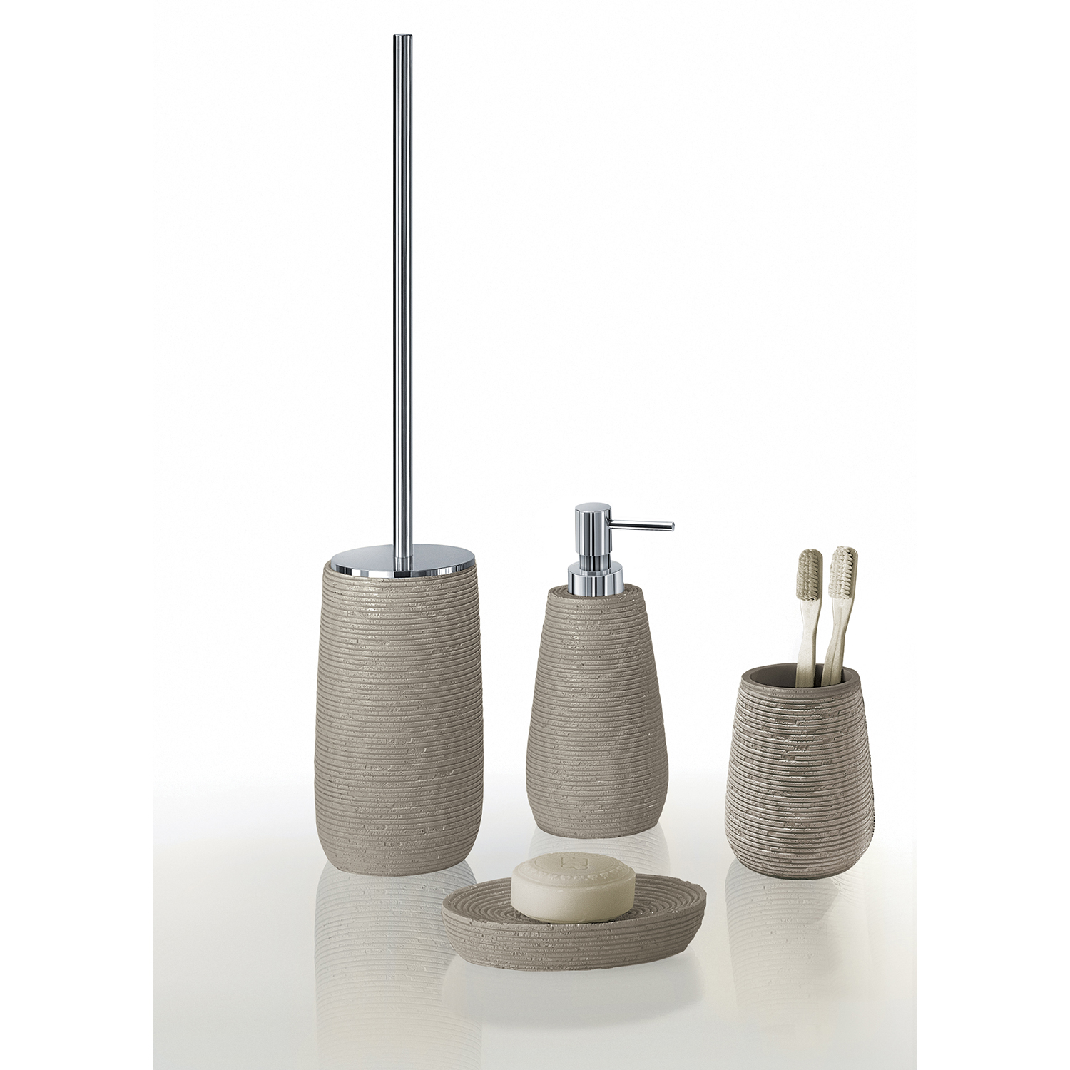 gedy-gemini-porte-savon-poser-gris-tourterelle image 3