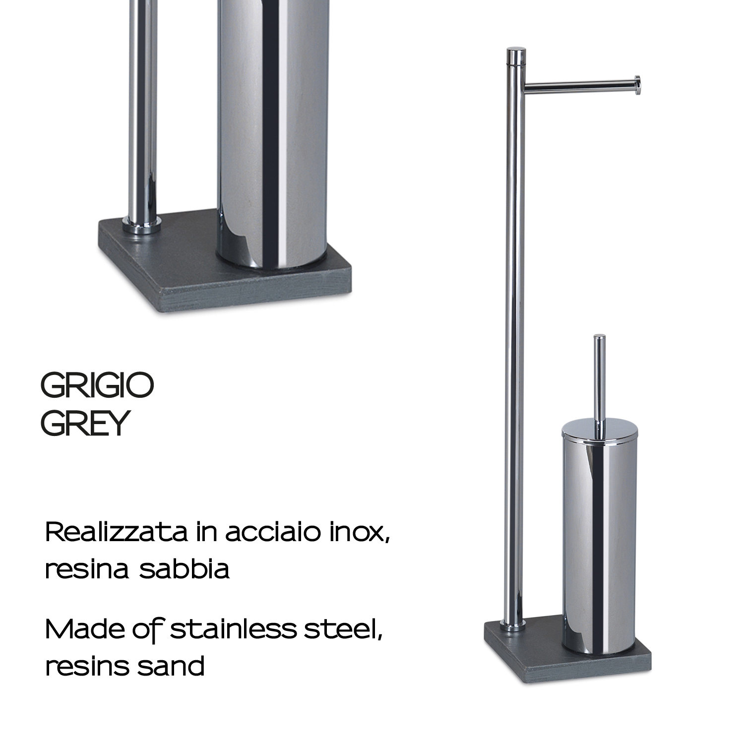 gedy-trilly-ensemble-porte-papier-et-brosse-wc-gris image 4