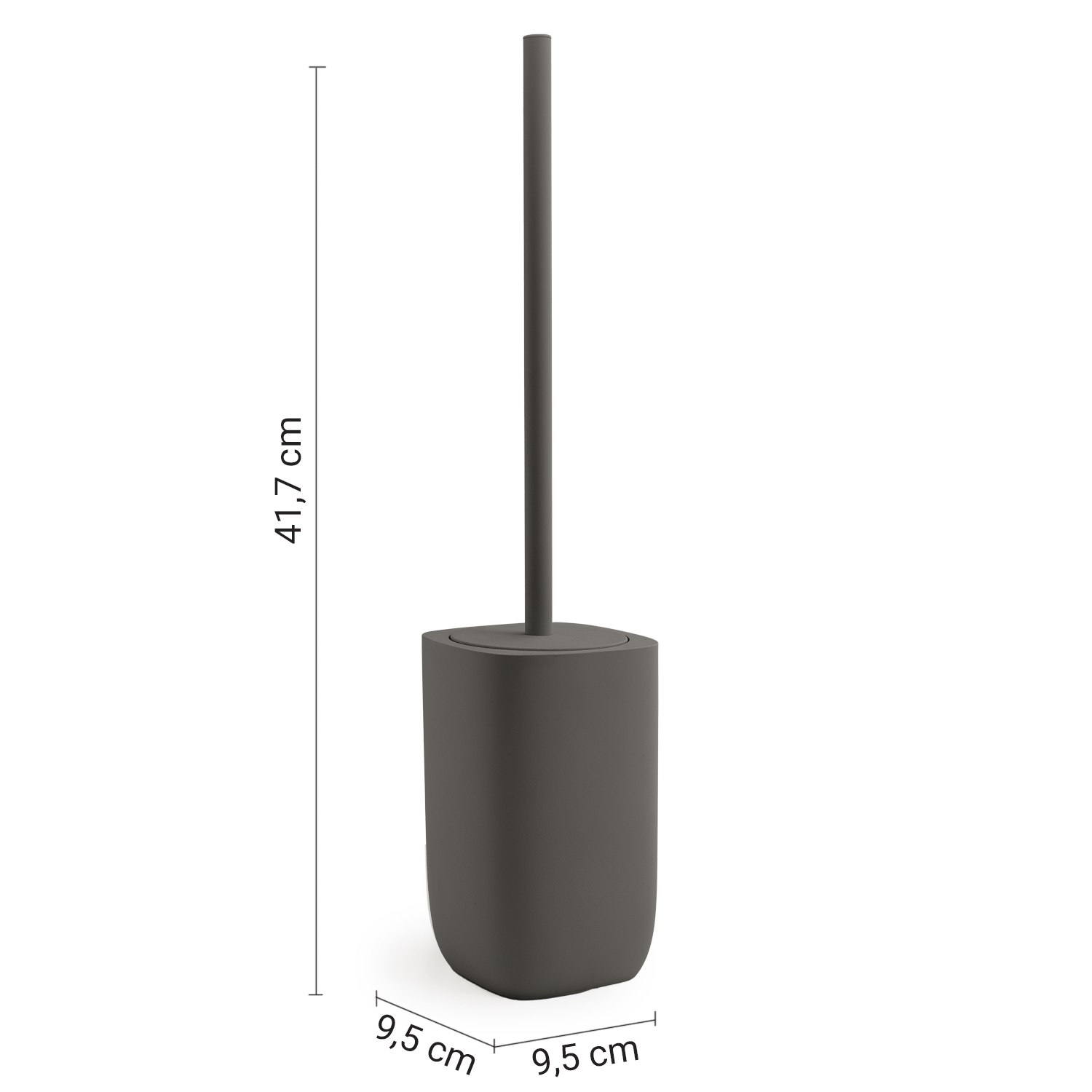gedy-ylenia-porte-brosse-wc-gun-metal-poser image 2