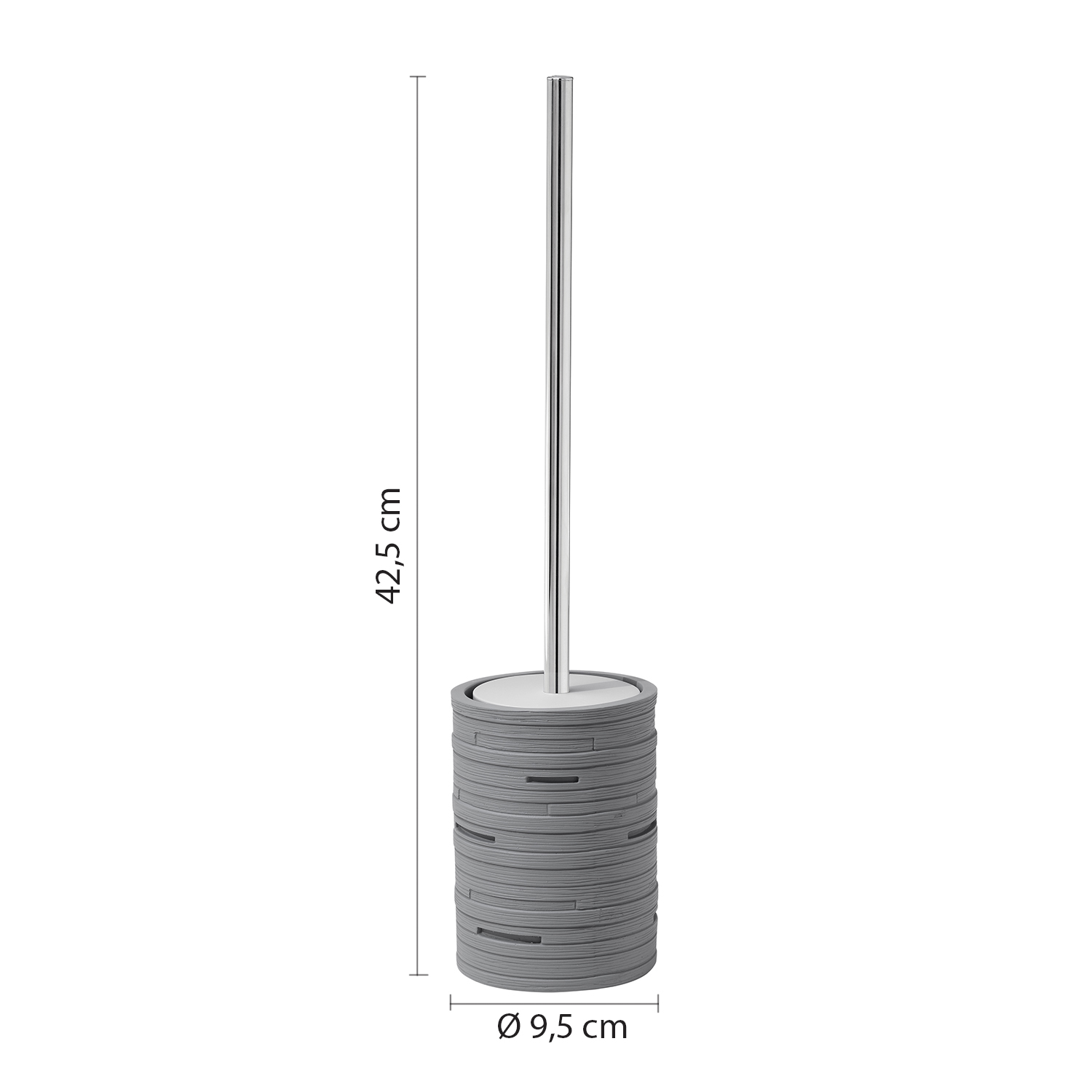 gedy-helen-porte-brosse-wc-gris image 2