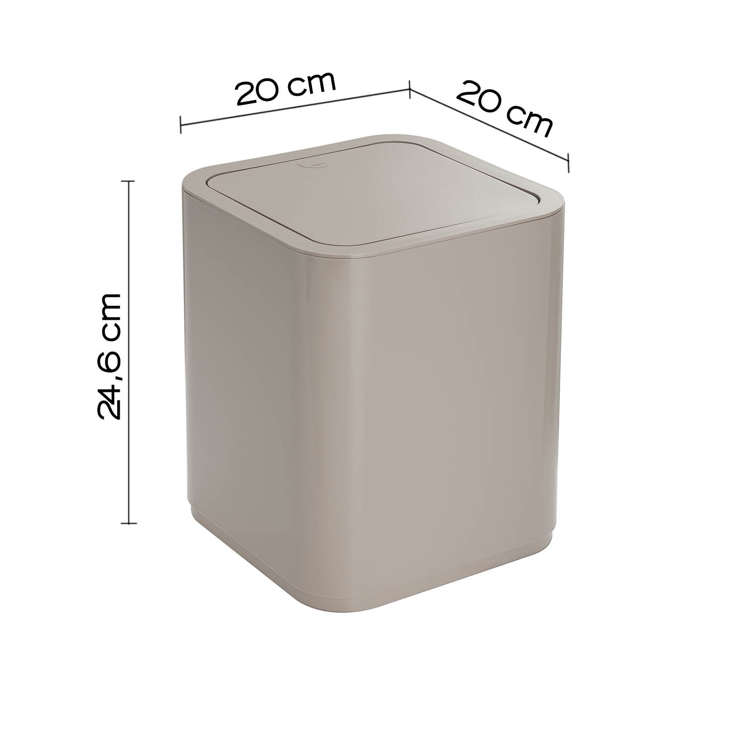 gedy-seventy-poubelle-8-l-beige-poser image 2