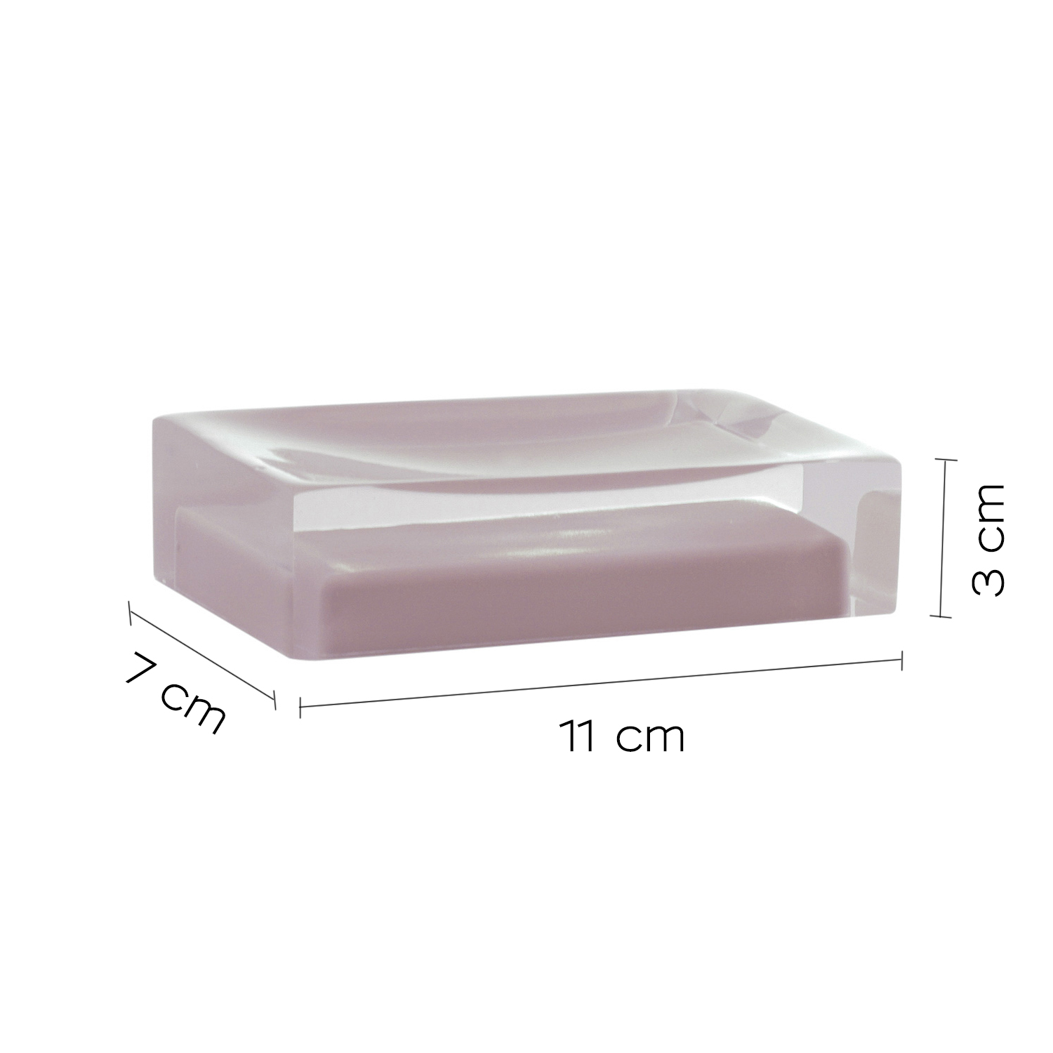 gedy-rainbow-porte-savon-rose image 2