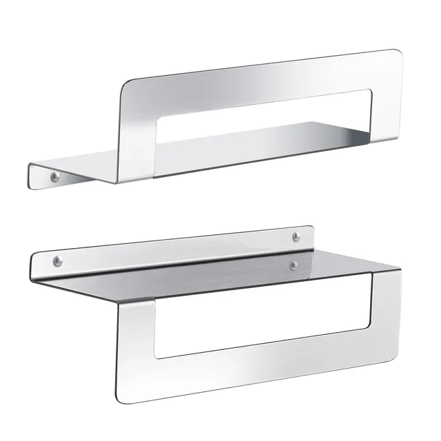 gedy-cleo-porte-objets-douche-poli-avec-porte-serviettes image 1
