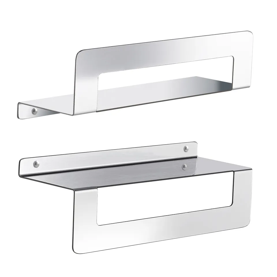 gedy-cleo-porte-objets-douche-poli-avec-porte-serviettes image 1