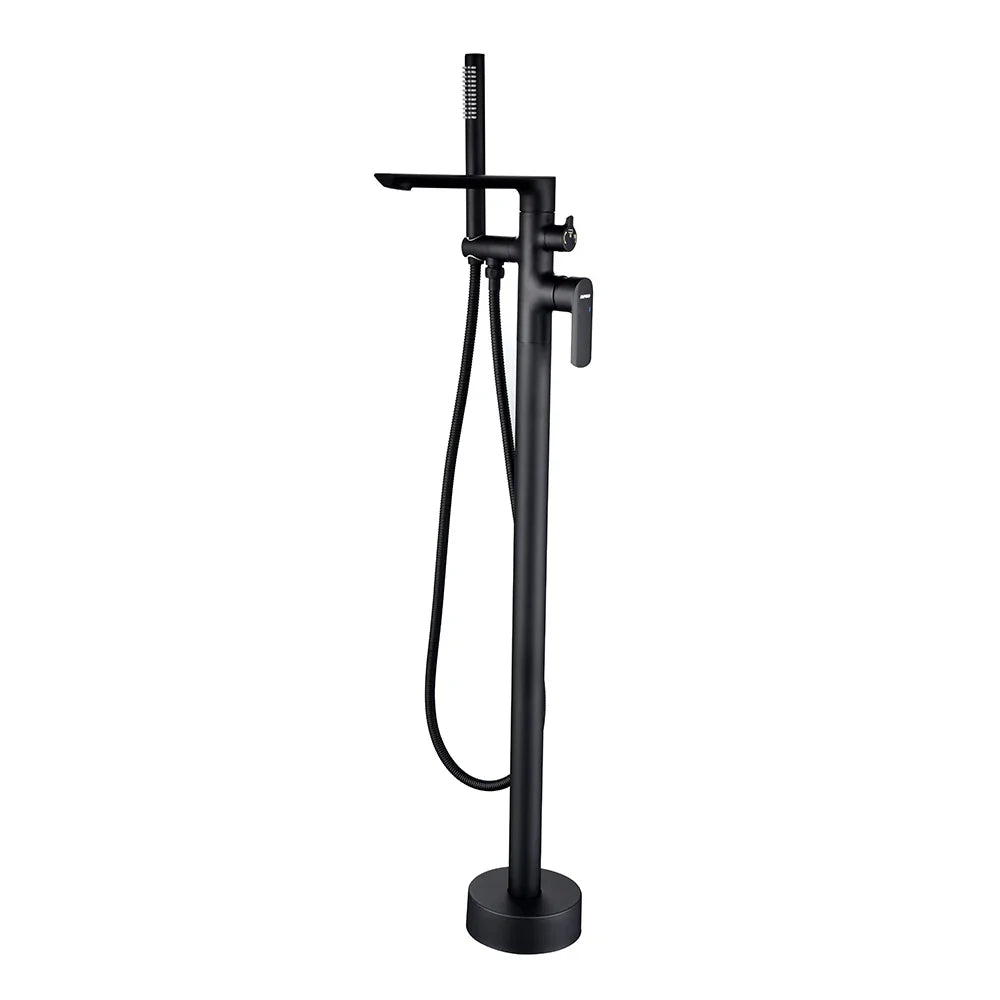 hudor-c-phise-robinet-baignoire-sur-pied-noir-mat-laiton image 1